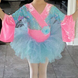 A Wish Come True's Japanese Style Leotard with Tutu Small Child Costume